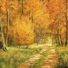 Схема вышивки «Осенний лес»