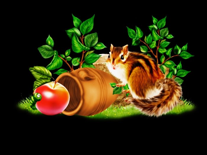 №2628907 - бурундуки, грызуны, животные - оригинал