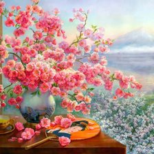 Схема вышивки «Сакура»