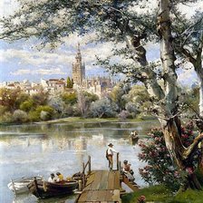 Схема вышивки «Пейзаж»