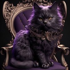 Схема вышивки «Величественный кот»