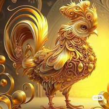 Схема вышивки «Золотой петух»