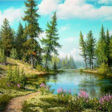 Схема вышивки «Лето»