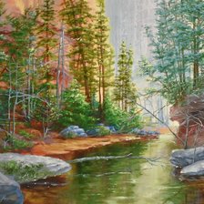 Схема вышивки «Скалистые берега»