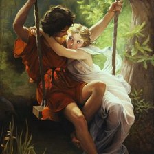 Схема вышивки «Качели»