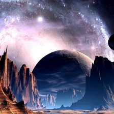 Схема вышивки «смотря в космос»