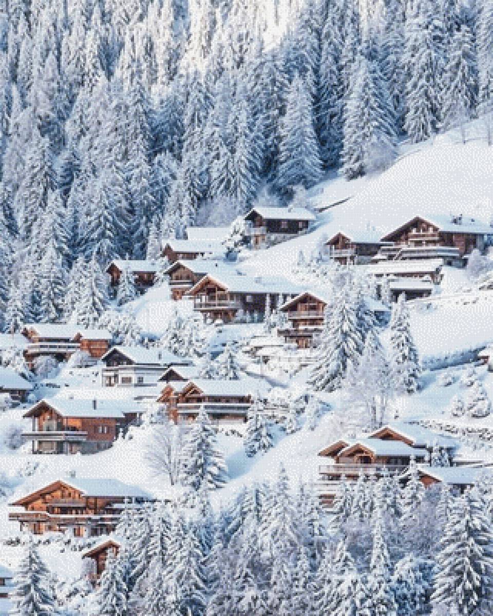 горная деревушка - природа - предпросмотр