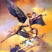 Схема вышивки «мир Вальехо ( в первый полет)»