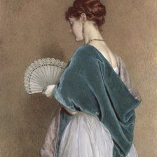 женщина с веером