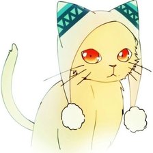 Схема вышивки «котенок в шапочке»