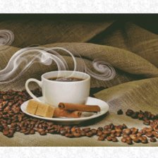 Схема вышивки «Чашка кофе»