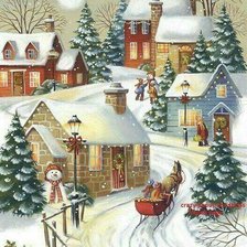 Схема вышивки «Зимушка»