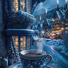 Схема вышивки «вечерний чай 2»