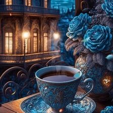 Схема вышивки «вечерний чай 3»