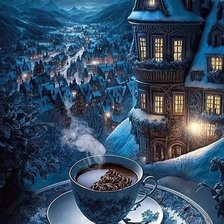 Схема вышивки «вечерний чай 4»