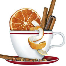 Схема вышивки «Белая чашечка с корицей»