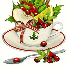 Схема вышивки «Рождественская чашечка»