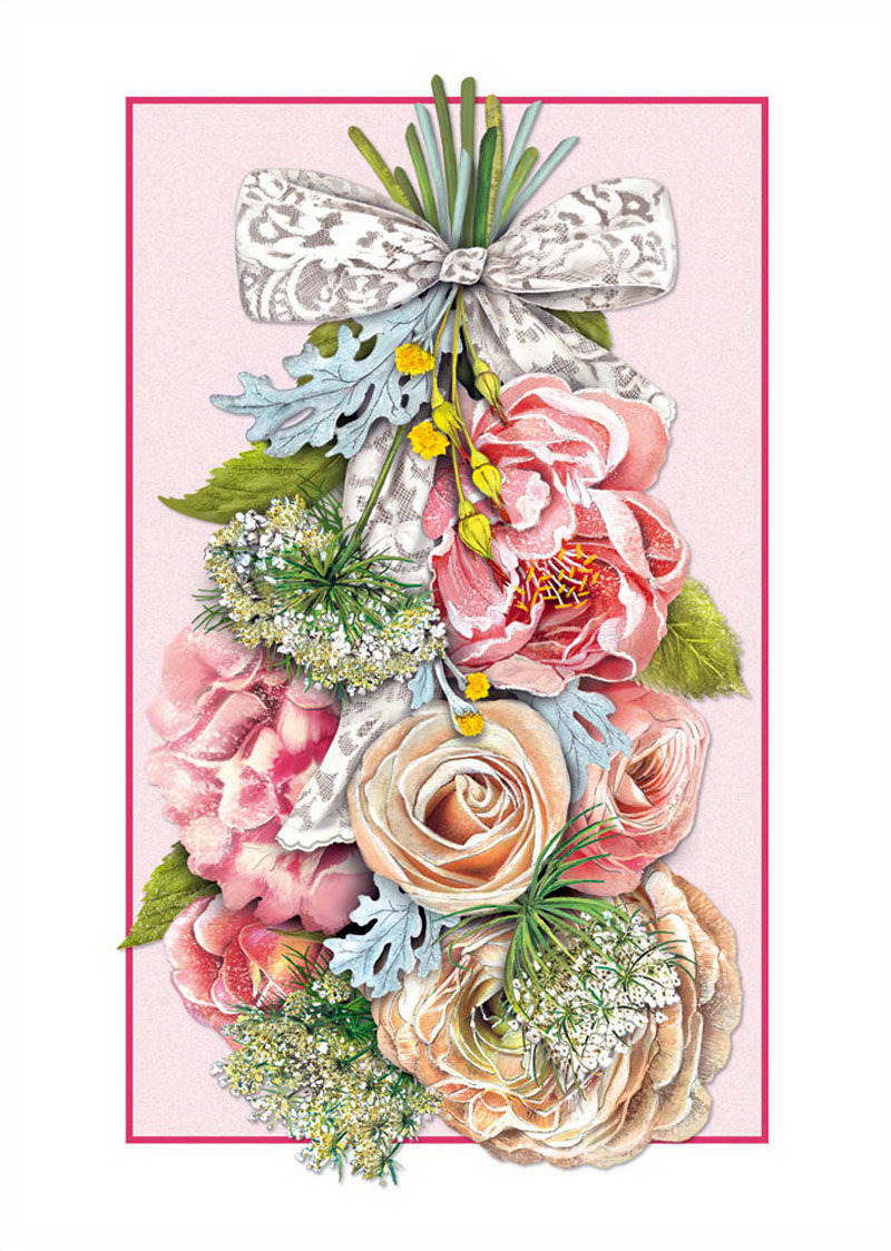 Букет - рисунок, цветы - оригинал