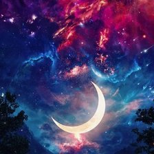 Схема вышивки «космос»