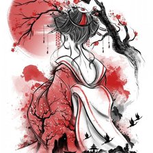 Схема вышивки «Япония»