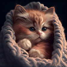 Рыжий котёнок