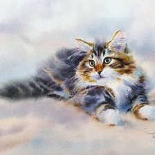 Схема вышивки «Кошка»