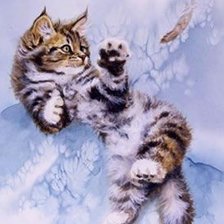 Схема вышивки «Котёнок»