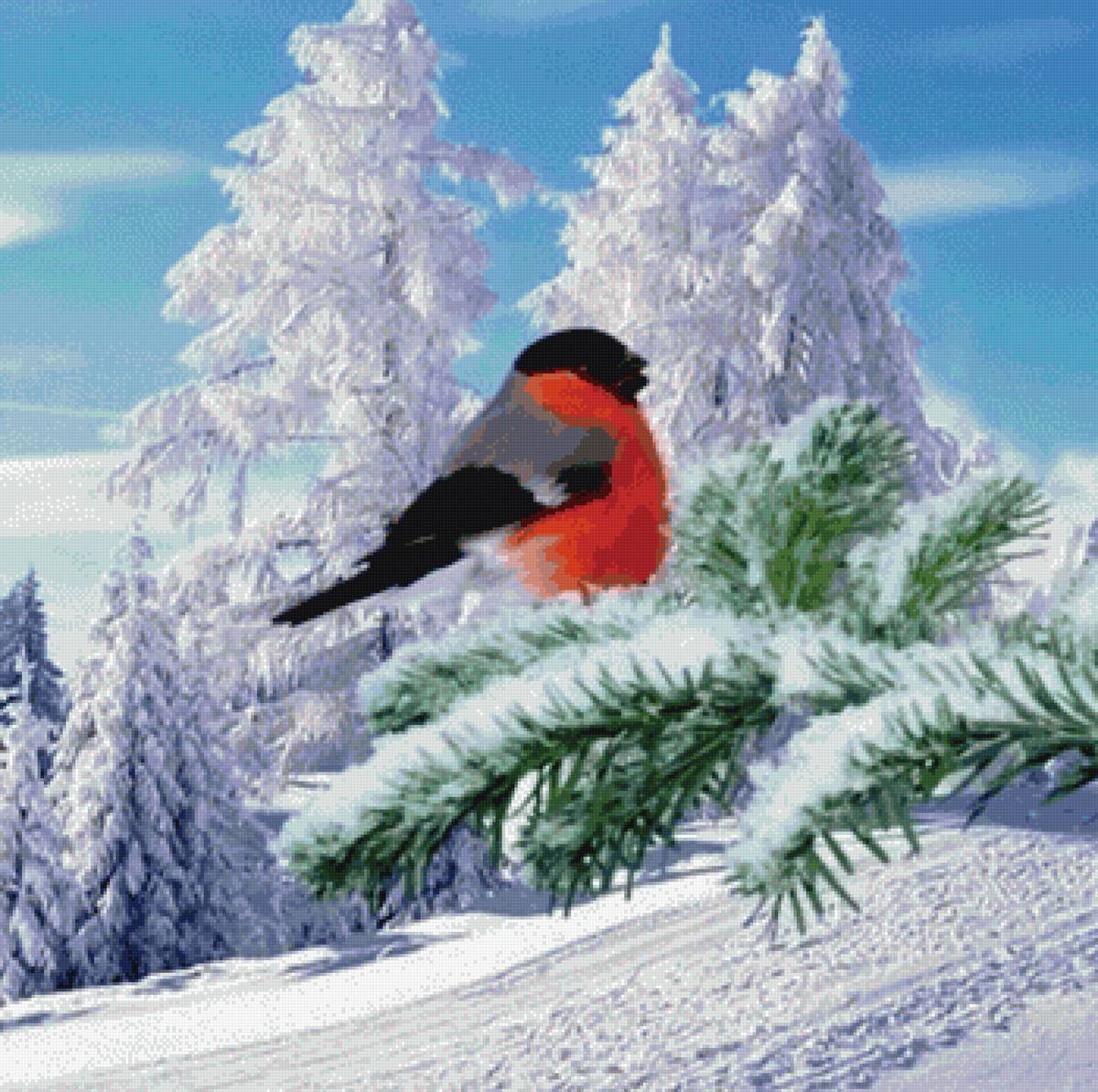 Зима в лесу. - пнк, зима, пейзаж - предпросмотр