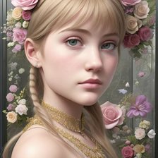 Схема вышивки «Девошка»