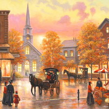 Схема вышивки «Город»