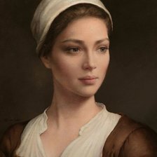 Схема вышивки «Портрет девушки»