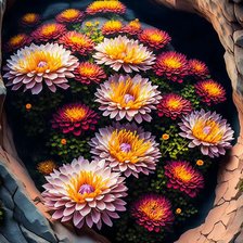 Схема вышивки «Hoa thược dược .»