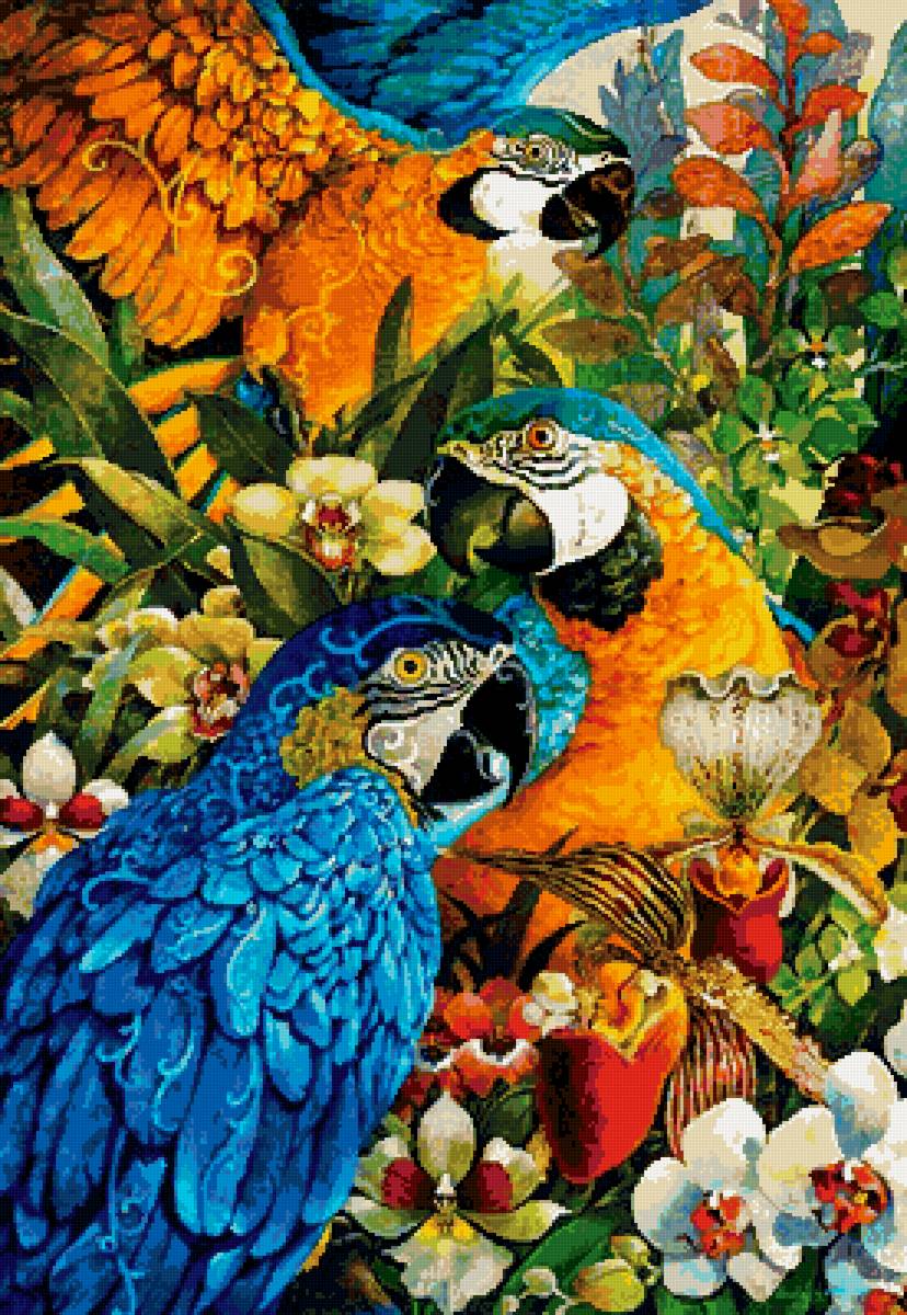 №2633160 - попугаи, птицы - предпросмотр