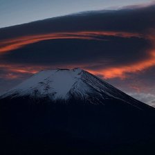 Схема вышивки «гора фудзияма»