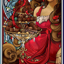 Схема вышивки «шоколадница»