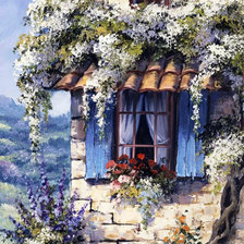 Схема вышивки «Красивое окошко»