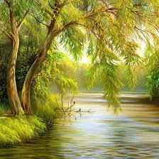 Схема вышивки «Пейзаж»