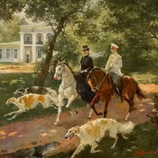 Схема вышивки «Прогулка»