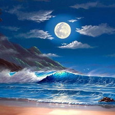 Схема вышивки «Лунная ночь»