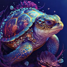 Схема вышивки «сказочная черепаха»