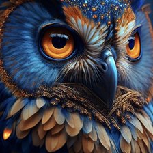 Схема вышивки «филин из сказки»