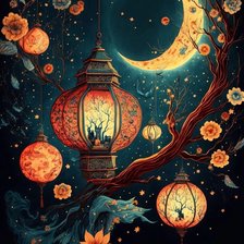 Схема вышивки «Ночной фонарик 2»