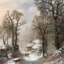 Схема вышивки «Чарльз Ливер-Винтер на улиц»