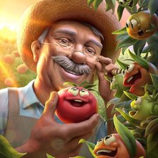 Схема вышивки «Весёлый садовник»