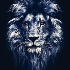 Схема вышивки «Лев»