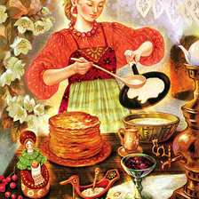 Схема вышивки «Масленица»