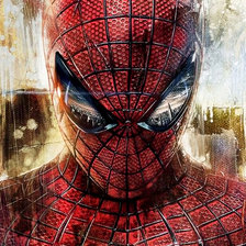 Схема вышивки «человек-паук I»