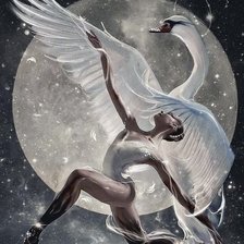 Схема вышивки «прекрасная лебедь»