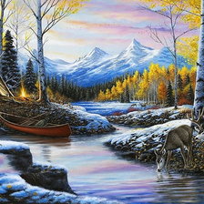 Схема вышивки «Ночлег»