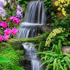 Схема вышивки «водопад»